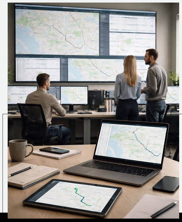 Трекинг грузов и Fleet Management, мониторинг автопарка в Рыбинске