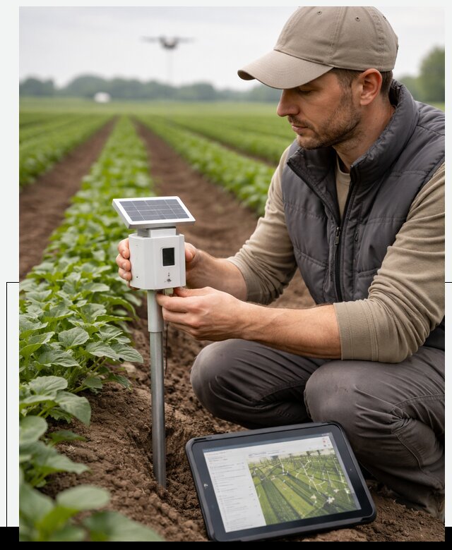IoT мониторинг сельскохозяйственных полей и контроля в Рыбинске